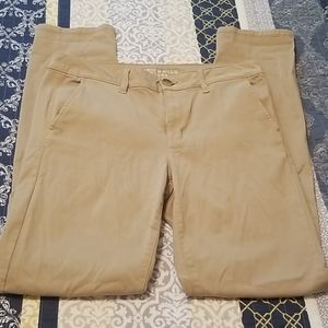 American Eagle khaki skinny jeans 12 L